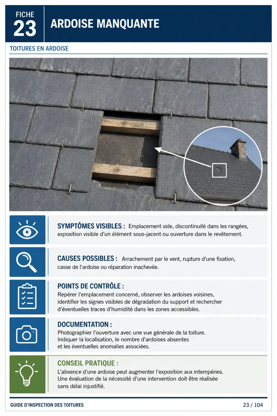 Page du guide d'inspection des toitures 6