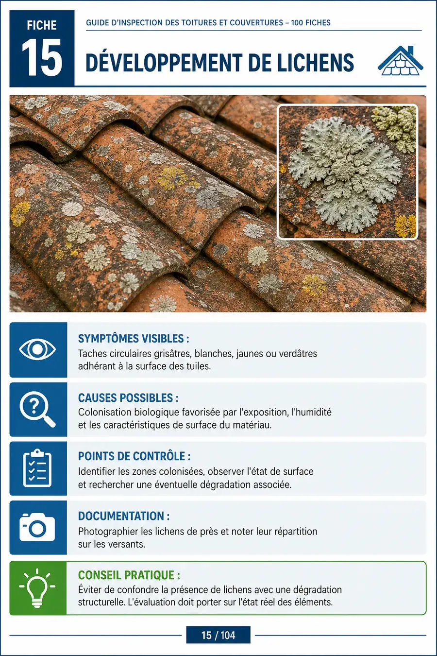 Page du guide d'inspection des toitures 4